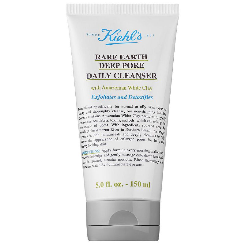 Kiehl's Since 1851 Rare Earth Deep Pore Daily Exfoliating Face Cleanser, Size: 5 FL Oz, None