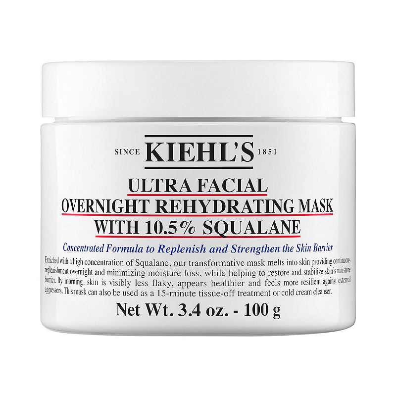Kiehl's Since 1851 Ultra Facial Overnight Hydrating Face Mask with 10.5% Squalane, Size: 3.4 FL Oz, None