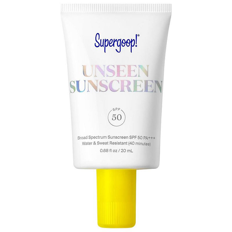 Supergoop! Unseen Mini Clear & Invisible Face Sunscreen - SPF 50 - 0.68 fl oz: Lotion, Travel Size, Face Application