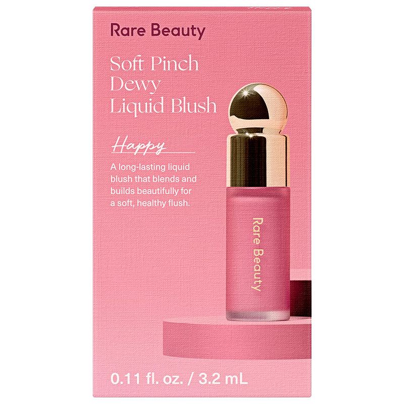 Rare Beauty by Selena Gomez Soft Pinch Liquid Blush Mini Size - Happy - Dewy Cool Pink