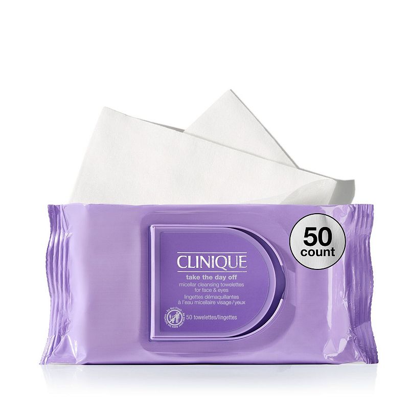 Clinique Take The Day Off Micellar Cleansing Makeup Remover Towelettes - 50ct - Ulta Beauty: Hypoallergenic, Oil-Free, Paraben-Free