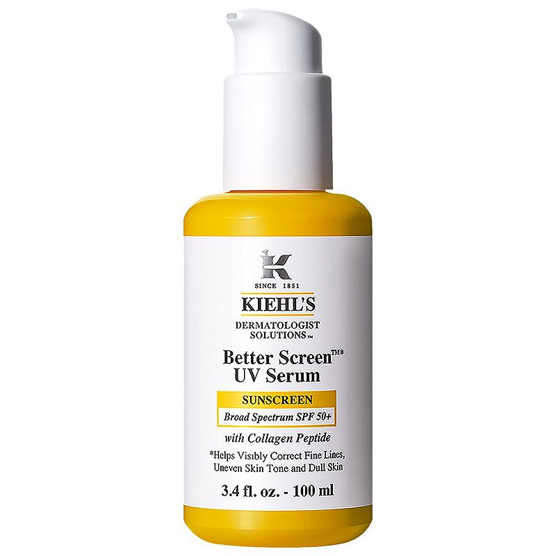 Kiehl's Since 1851 Better Screen UV Serum SPF 50+ Facial Sunscreen with Collagen Peptide, Size: 3.4 FL Oz, None