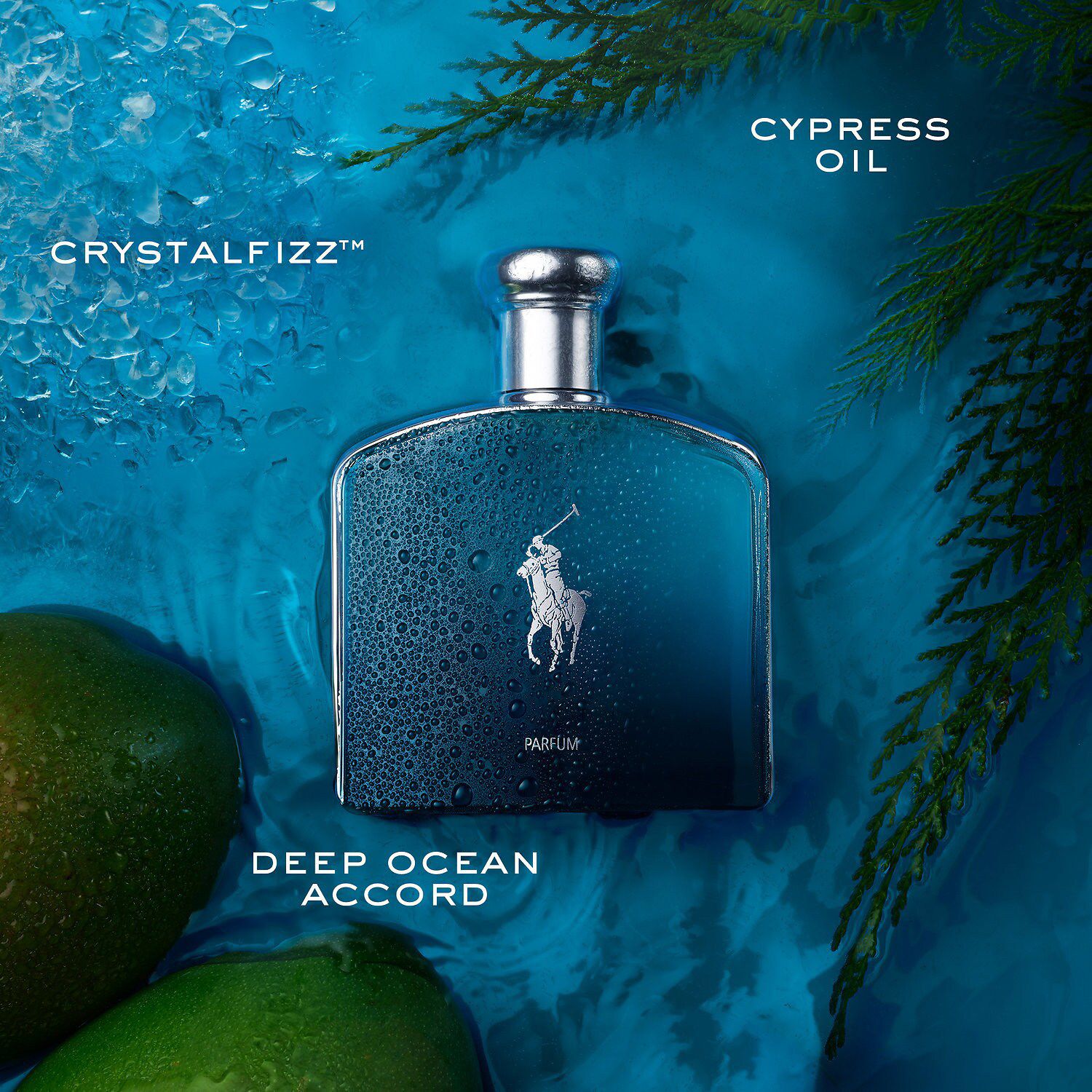 香水(男性用) Ralph Lauren Polo Deep Blue Parfum Ralph Lauren Polo Deep Blue Men's Perfume Cologne Spray 1.36