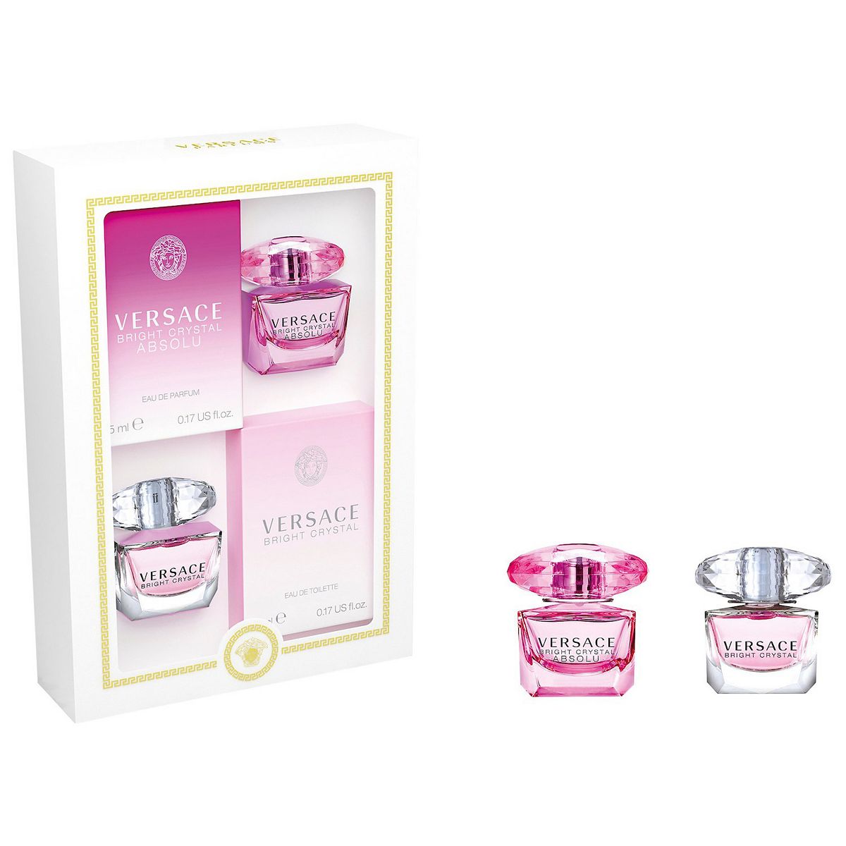 Versace Mini Bright Crystal and Bright Crystal Absolu Set