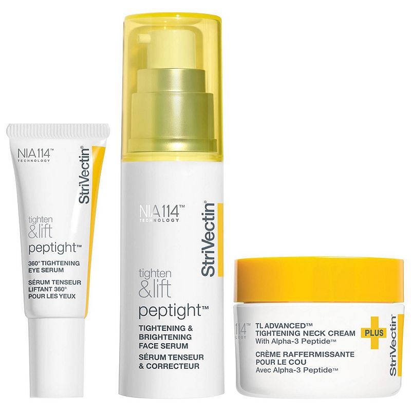StriVectin Tighten & Light Power Starters Trio Kit for Face, Eye and Neck, None