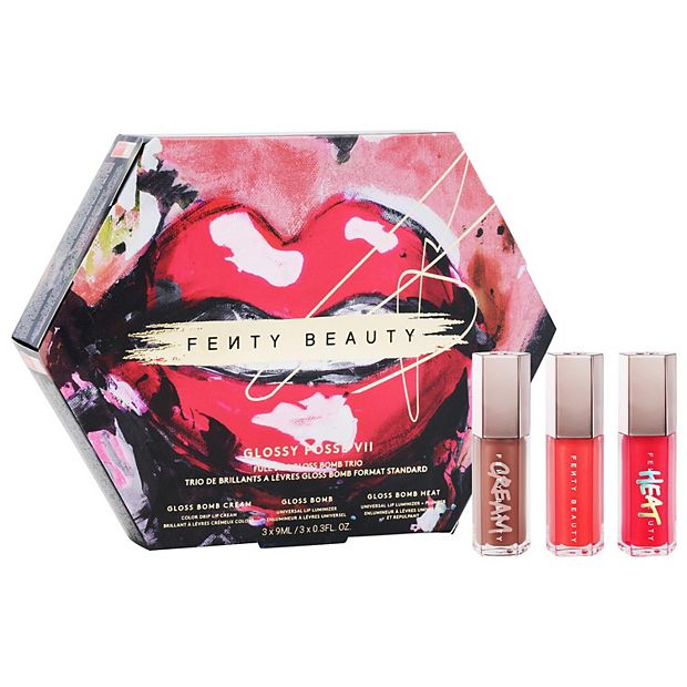FENTY BEAUTY by Rihanna Glossy Posse VII Full-Size Gloss Bomb Trio