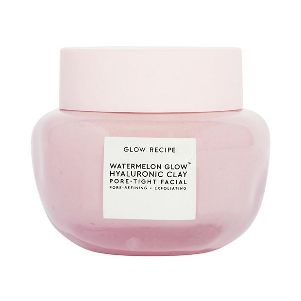 GLOW RECIPE☆ヒアルロン酸配合☆Watermelon Tight Facial Mask Glow Recipe Watermelon Glow Hyaluronic Clay Pore-Tight