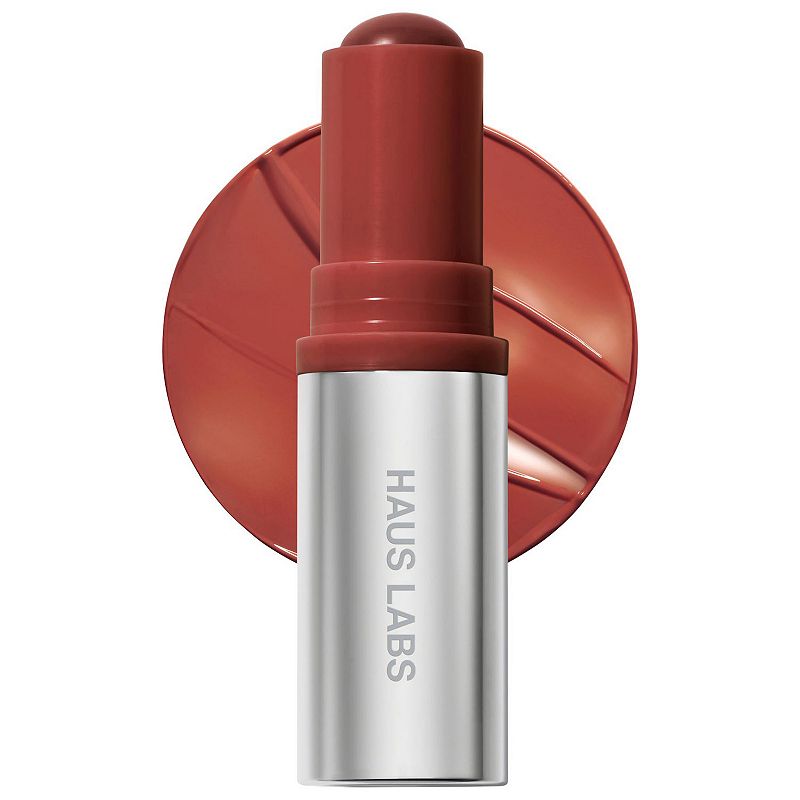 HAUS LABS BY LADY GAGA Color Fuse Longwear Hydrating Glassy Lip + Cheek Blush Balm Stick, 