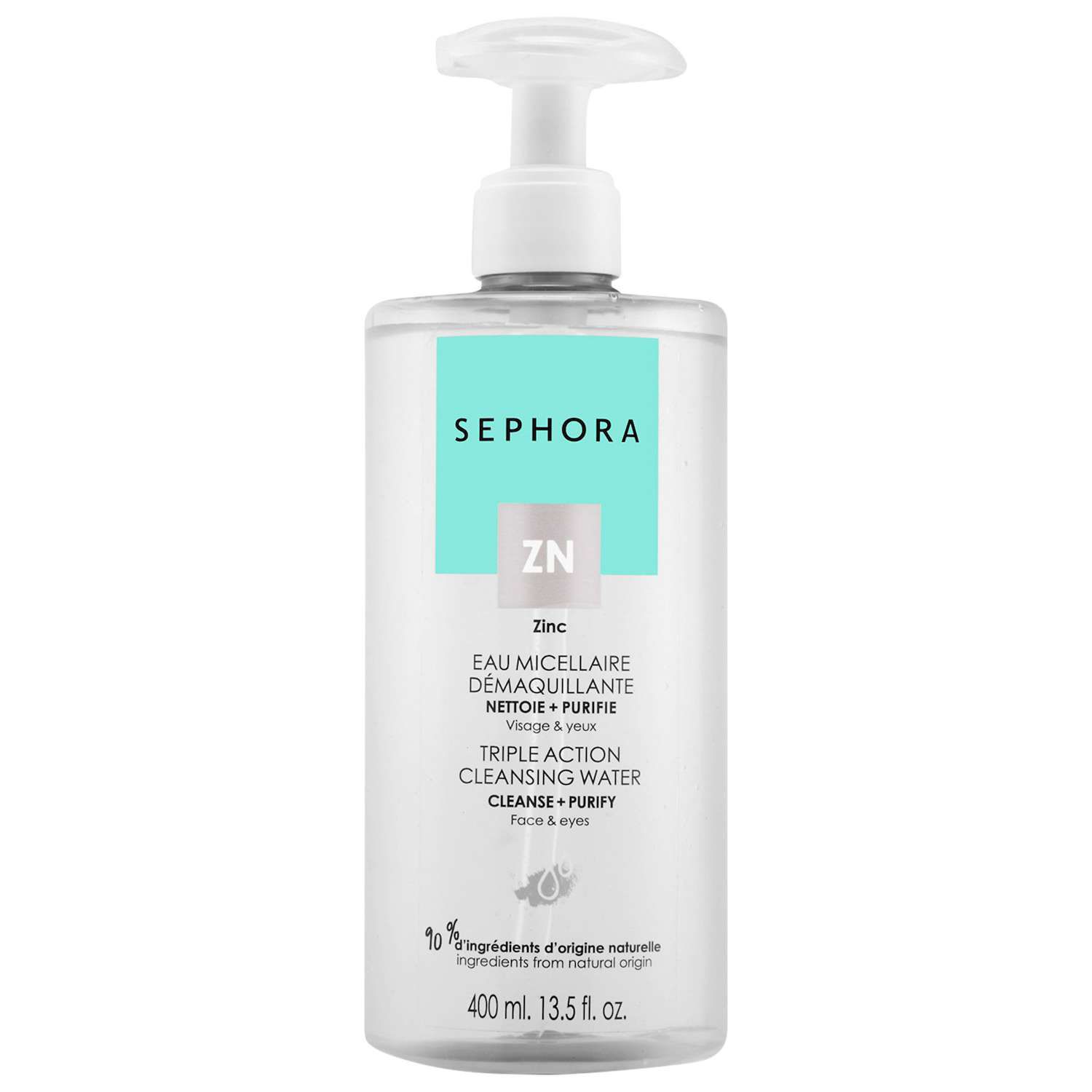 SEPHORA COLLECTION Triple Action Cleansing Water - Cleanse + Purify