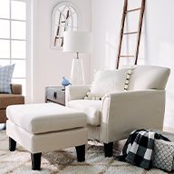 Couch and end table with addditional accents