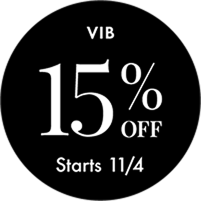 VIB. 15% off. Starts 11/4