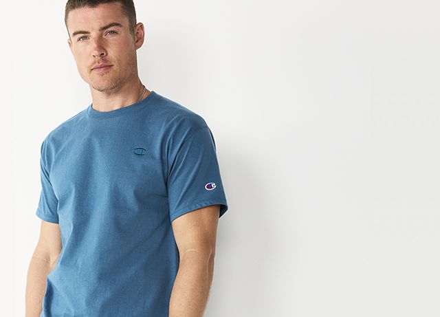 Champion men's blue short-sleeved t-shirt