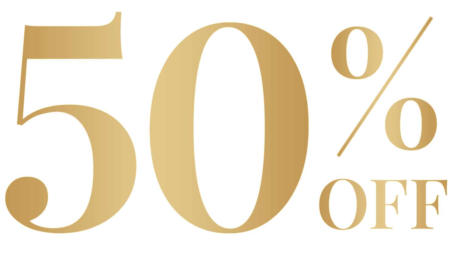 50% off