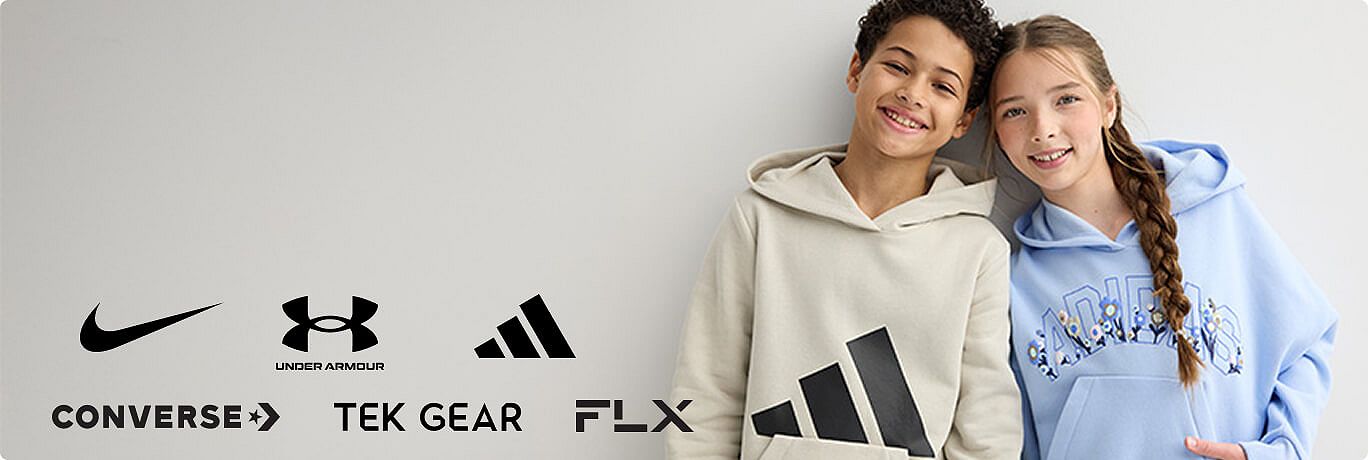 Save on Nike, Tek Gear, Under Armour, FLX, adidas and New Balance