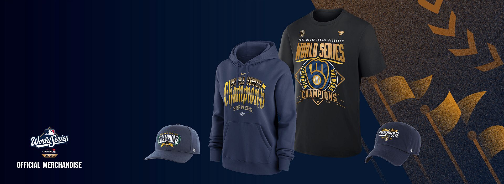 MLB 2026 official merchandise, Milwaukee Brewers World Series champions apparel