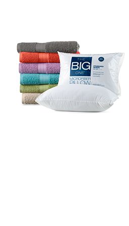 pillows and towels