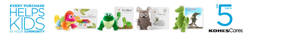 Every purchase helps kids in your community. $5 Each. Kohl's Cares.