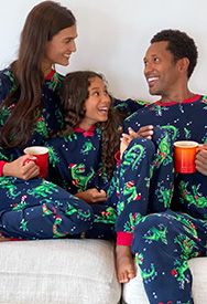 family and baby christmas pajamas