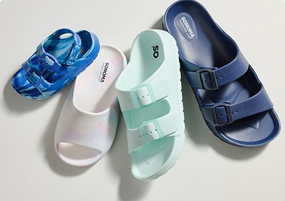 Sandals.