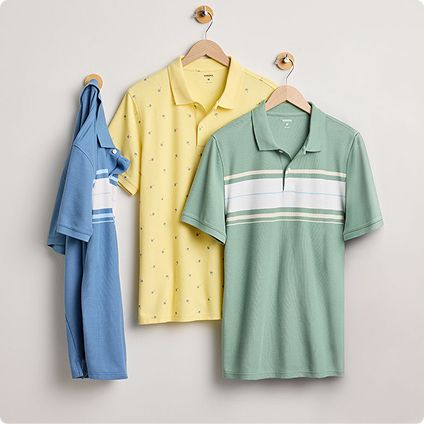 Polos for men and big & tall.