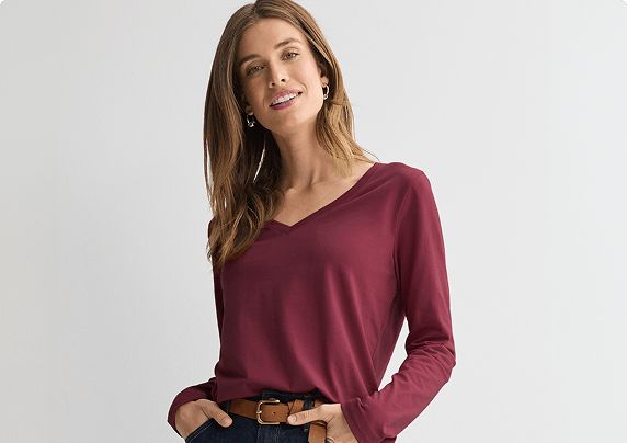 Long-sleeve tees.