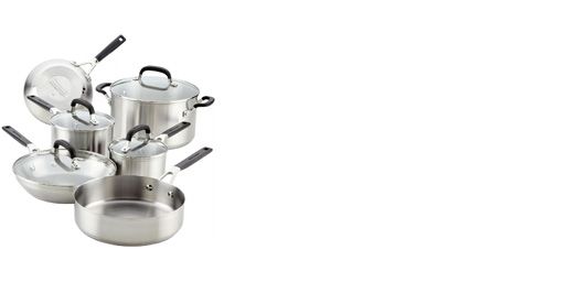 KitchenAid 5-Ply Clad 10-pc. Stainless Steel Cookware Set