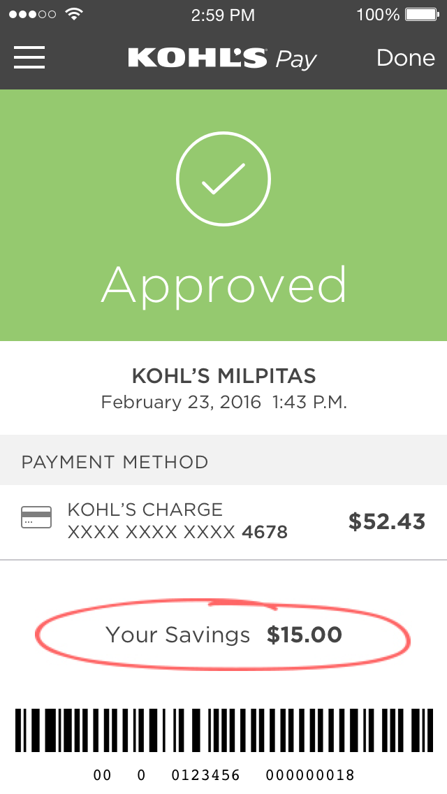 Kohl's Pay for the Kohl's App | Kohl's