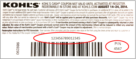Buy KOHL'S CASH $10 for $6