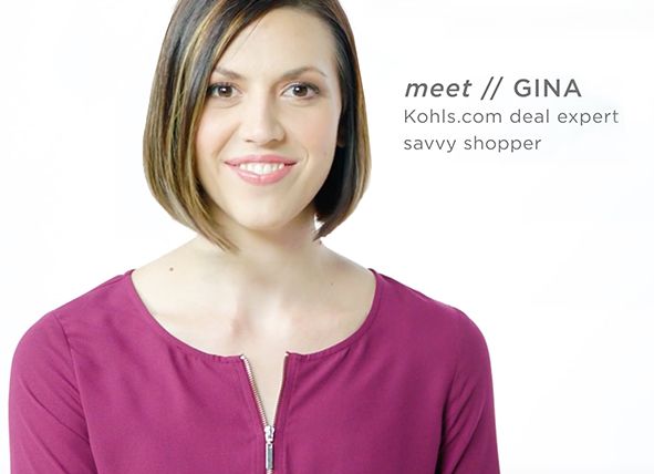 meet // GINA: Kohls.com deal expert savvy shopper