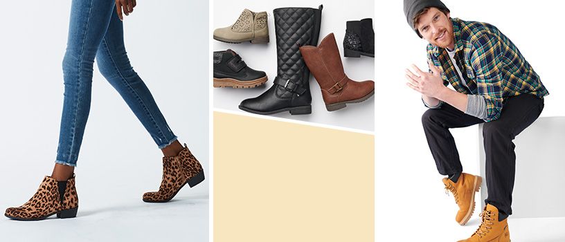 kohls casual boots