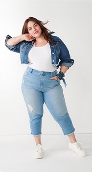 plus size skinny girl jeans