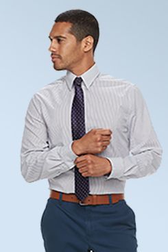 kohls mens white dress shirts