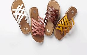 SO® and LC Lauren Conrad sandals for women.