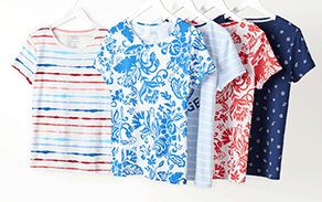 Essential polos, tees and tank tops for women and juniors. 