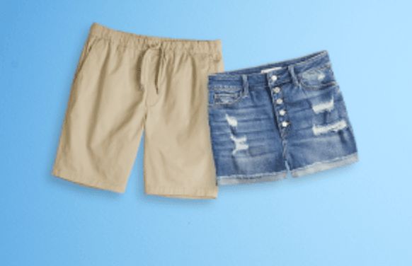 Shorts for men and women.
