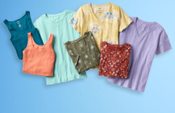 Essential tees and tank tops for women and juniors