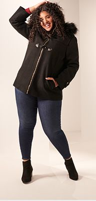 kohls plus size coats