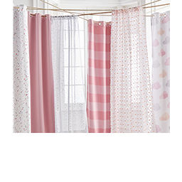 Colorful Cute Fower Pattern Kitchen Window Curtains kids curtains